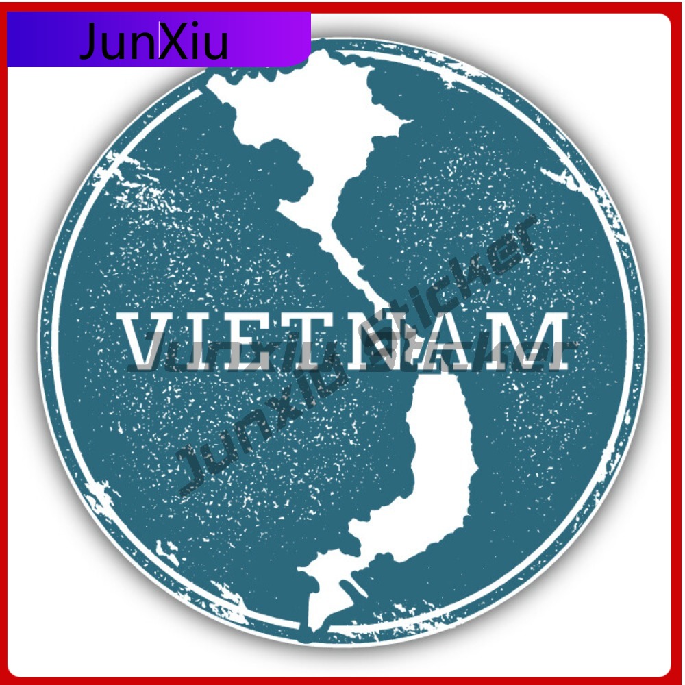 Travel Accessories Vietnam - ملصق سيارة بتصميم خريطة فيتنام إبداعي،