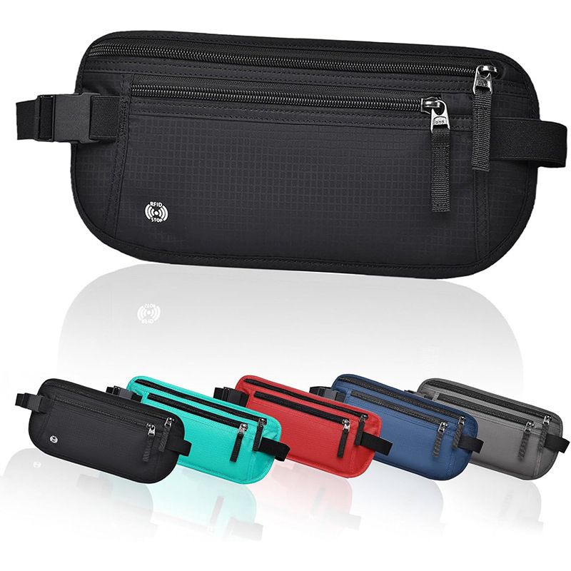 Money Belt Hidden - حقيبة خصر غير مرئية للسفر لحمل