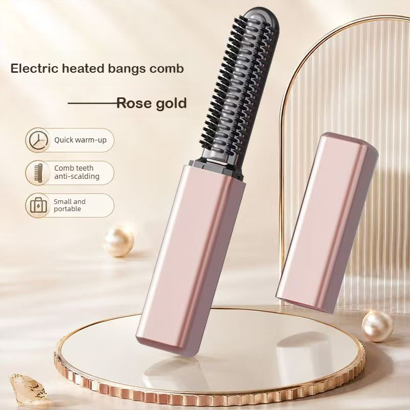 Mini Iron Travel - مشط شعر مستقيم محمول صغير، مشط