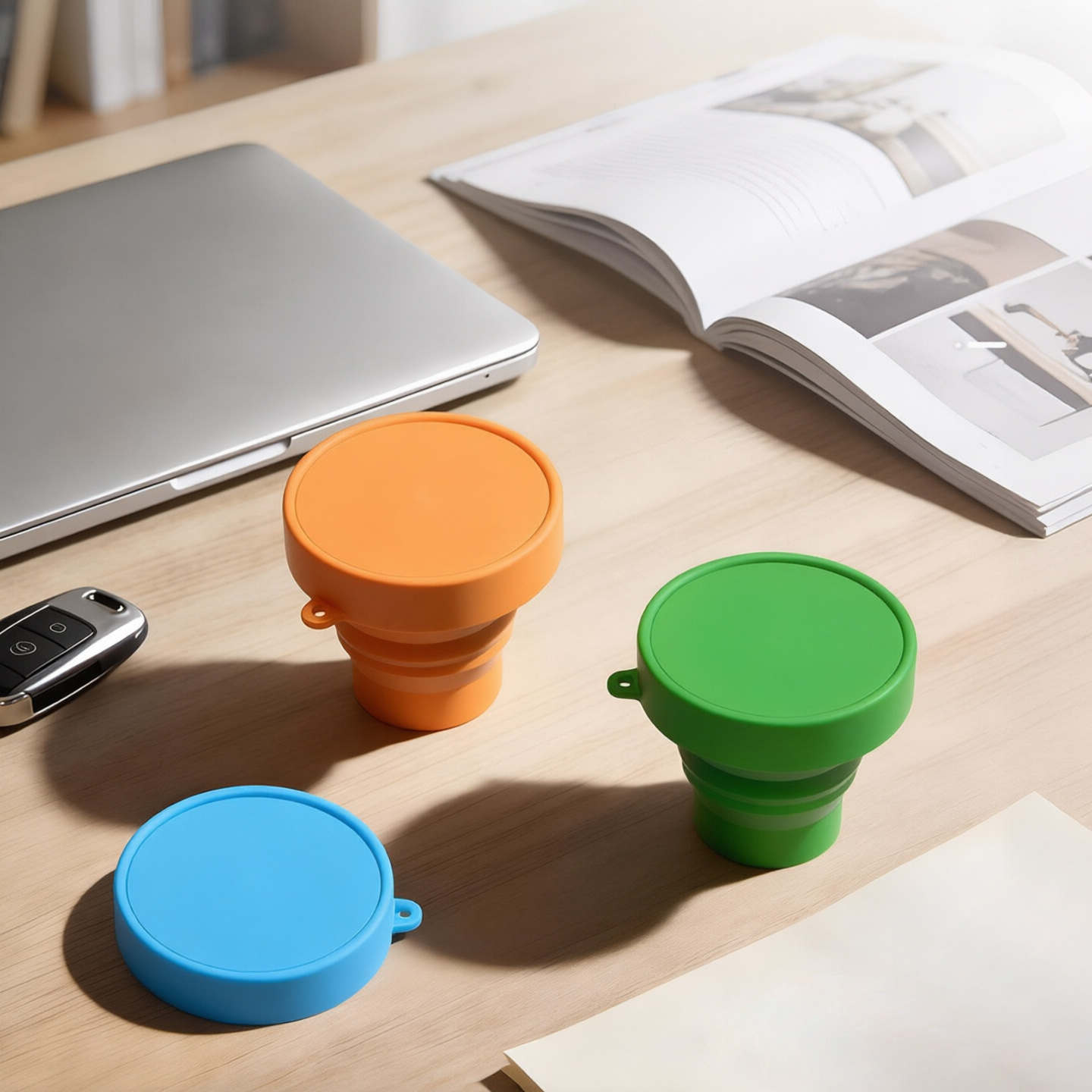 Water Bottle Collapsible - كوب/زجاجة مياه سيليكونية قابلة للطي –