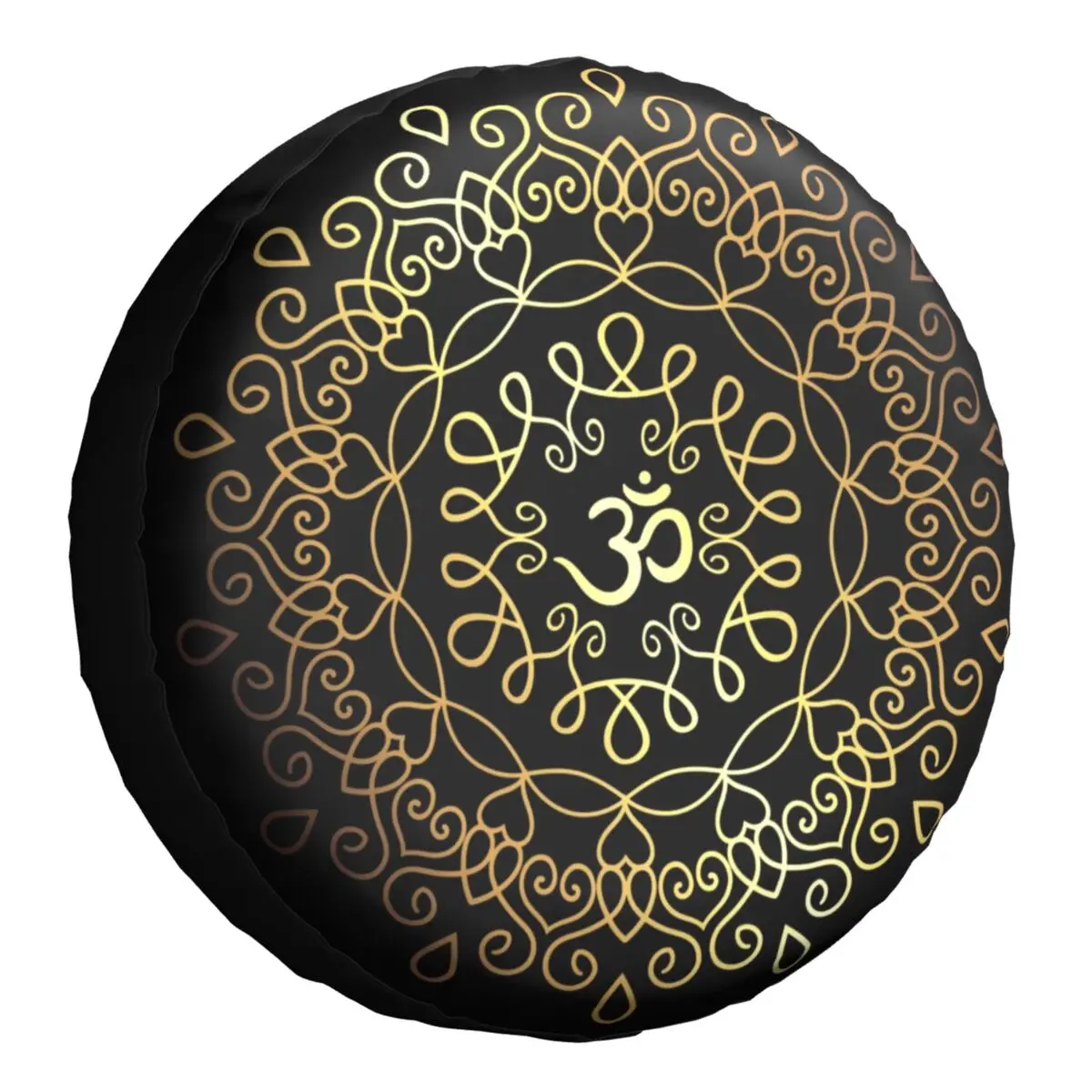الذهبي Om ماندالا الغيار غطاء  - مراجعة Travel Yoga Accessories وسعره