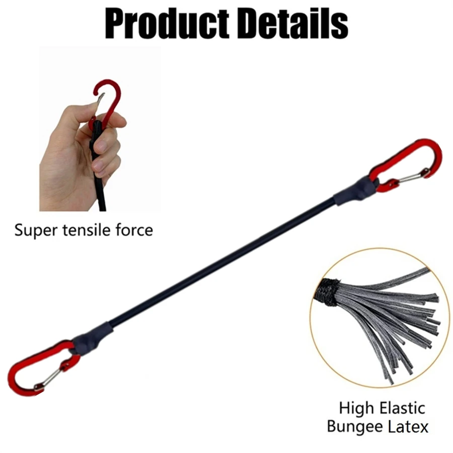 حبال مطاطية بعرض 8 مم مع خطافا - مراجعة Travel Accessories Bike وسعره
