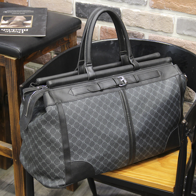 موضة منقوشة حقيبة سفر الرجال ح - مراجعة Travel Accessories B&M وسعره