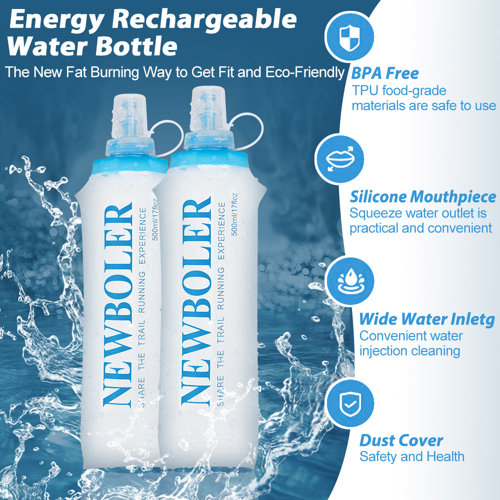 150/250/300/500/750 مللي في ال - مراجعة Water Bottle Collapsible وسعره
