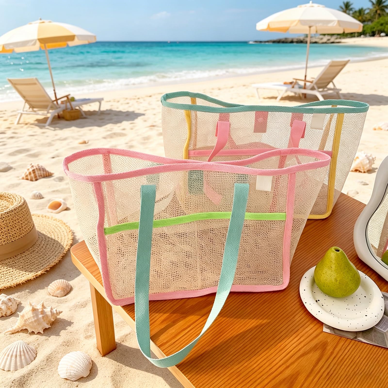 حقائب شاطئ نسائية ملونة قابلة  - مراجعة Travel Accessories And Bags وسعره