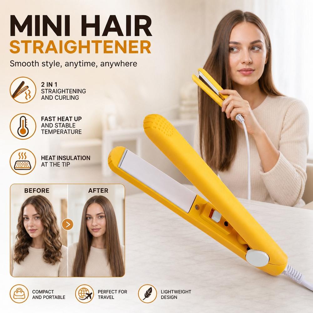 مكواة شعر صغيرة جديدة، مكواة م - مراجعة Mini Iron Travel وسعره