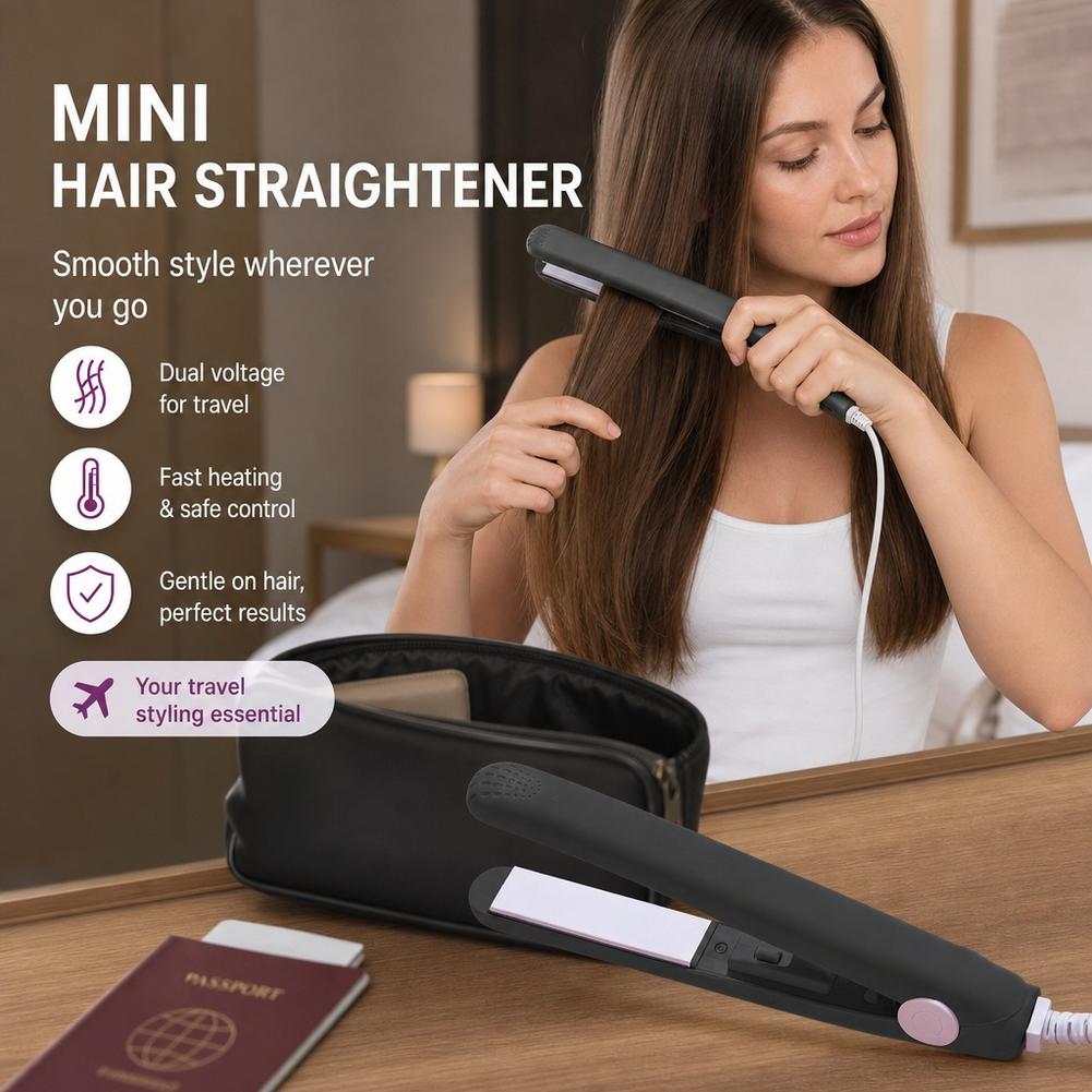 مكواة شعر صغيرة جديدة، مكواة م - مراجعة Mini Iron Travel وسعره