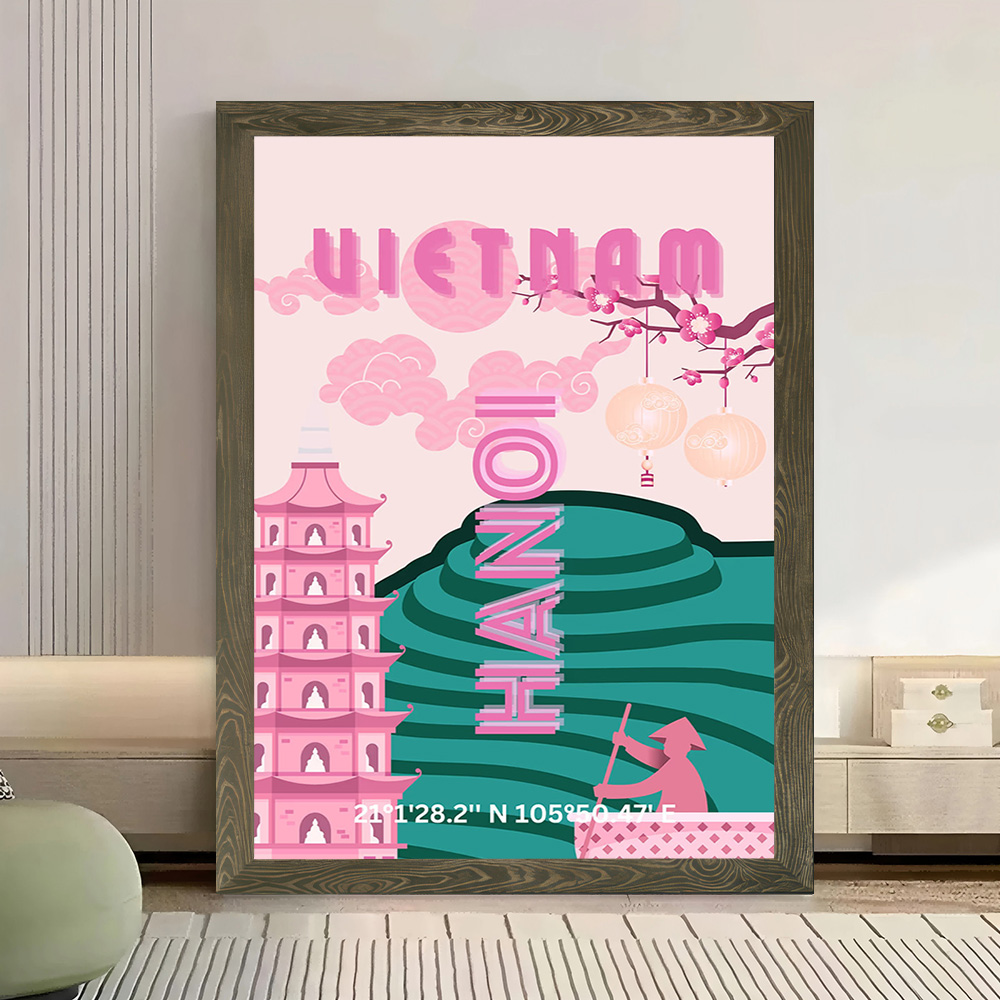 لوحة فنية جدارية قماشية بتصميم - مراجعة Travel Accessories Vietnam وسعره