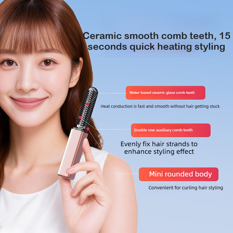 مشط شعر مستقيم محمول صغير، مشط - مراجعة Mini Iron Travel وسعره