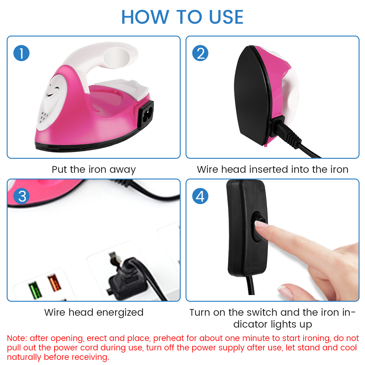 مكواة كهربائية يدوية صغيرة ، م - مراجعة Mini Iron Travel وسعره